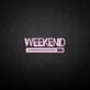 'Weekend' neon sign