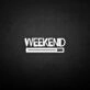 'Weekend' neon sign