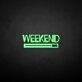 'Weekend' neon sign