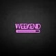 'Weekend' neon sign