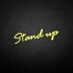 'Get up' neon sign