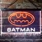 Batman Hero Dual LED Neon Sign for Superhero Fans