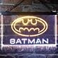 Batman Hero Dual LED Neon Sign for Superhero Fans