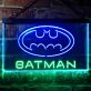 Batman Hero Dual LED Neon Sign for Superhero Fans