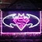 Batman vs Superman Hero Dual LED Neon Sign for Superhero Fans