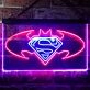 Batman vs Superman Hero Dual LED Neon Sign for Superhero Fans