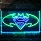 Batman vs Superman Hero Dual LED Neon Sign for Superhero Fans