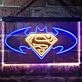 Batman vs Superman Hero Dual LED Neon Sign for Superhero Fans