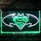 Batman vs Superman Hero Dual LED Neon Sign for Superhero Fans