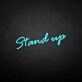 'Get up' neon sign