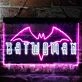 Batwoman Batman Dual LED Neon Sign for Superhero Fans