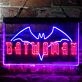 Batwoman Batman Dual LED Neon Sign for Superhero Fans