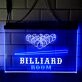 Billiard Pool Dual LED Neon Sign for Gaming and Social Spaces