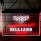 Billiard Pool Dual LED Neon Sign for Gaming and Social Spaces