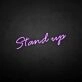 'Get up' neon sign