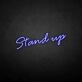 'Get up' neon sign