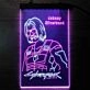 Cyberpunk Johnny Silverhand Dual LED Neon Sign for Gaming and Sci-Fi Fans