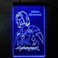 Cyberpunk Johnny Silverhand Dual LED Neon Sign for Gaming and Sci-Fi Fans