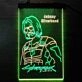 Cyberpunk Johnny Silverhand Dual LED Neon Sign for Gaming and Sci-Fi Fans