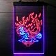 Cyberpunk Samurai Dual LED Neon Sign for Gaming and Sci-Fi Fans