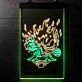 Cyberpunk Samurai Dual LED Neon Sign for Gaming and Sci-Fi Fans