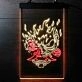 Cyberpunk Samurai Dual LED Neon Sign for Gaming and Sci-Fi Fans
