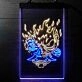 Cyberpunk Samurai Dual LED Neon Sign for Gaming and Sci-Fi Fans