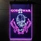 God of War Kratos Dual LED Neon Sign for Gaming Fans