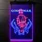 God of War Kratos Dual LED Neon Sign for Gaming Fans