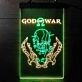God of War Kratos Dual LED Neon Sign for Gaming Fans