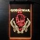 God of War Kratos Dual LED Neon Sign for Gaming Fans