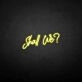 'Shall we?' neon sign