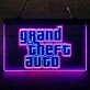 Grand Theft Auto Dual LED Neon Sign for Gaming Fans
