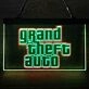 Grand Theft Auto Dual LED Neon Sign for Gaming Fans