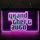 Grand Theft Auto Dual LED Neon Sign for Gaming Fans