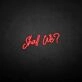 'Shall we?' neon sign