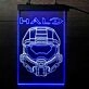 Halo Infinite Helmet Dual LED Neon Sign for Gaming Fans