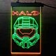 Halo Infinite Helmet Dual LED Neon Sign for Gaming Fans