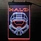 Halo Infinite Helmet Dual LED Neon Sign for Gaming Fans