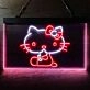 Hello Kitty Dual LED Neon Sign for Fans and Playful Spaces