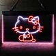 Hello Kitty Dual LED Neon Sign for Fans and Playful Spaces