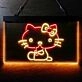 Hello Kitty Dual LED Neon Sign for Fans and Playful Spaces