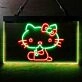 Hello Kitty Dual LED Neon Sign for Fans and Playful Spaces