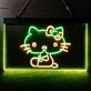 Hello Kitty Dual LED Neon Sign for Fans and Playful Spaces