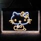Hello Kitty Dual LED Neon Sign for Fans and Playful Spaces