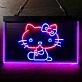 Hello Kitty Dual LED Neon Sign for Fans and Playful Spaces