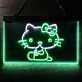 Hello Kitty Dual LED Neon Sign for Fans and Playful Spaces