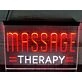 Massage Therapy Dual LED Neon Sign for Relaxation and Wellness Spaces