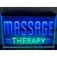 Massage Therapy Dual LED Neon Sign for Relaxation and Wellness Spaces