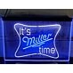 Miller It's Miller Time Dual LED Neon Sign for Beer Lovers and Bars